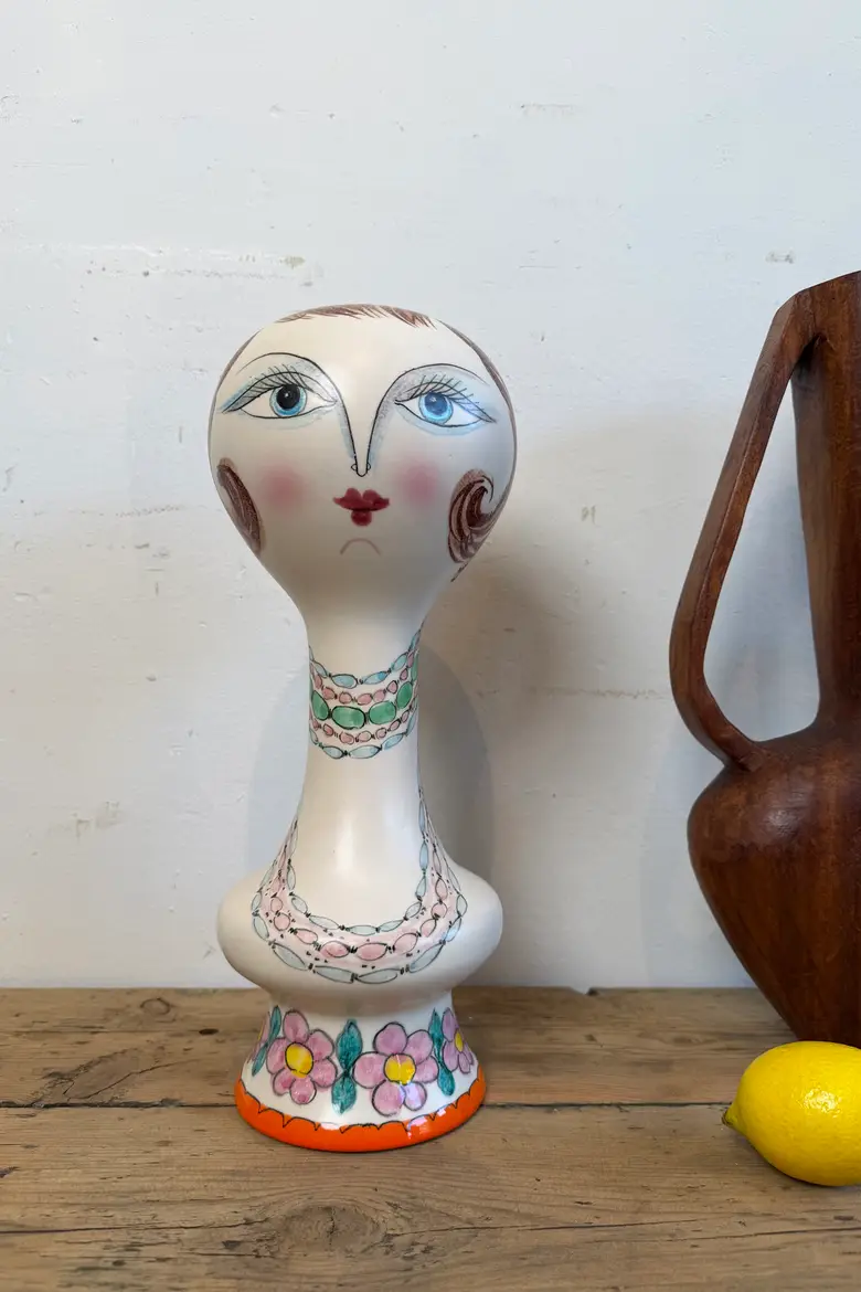 Présentoir à chapeaux vintage en céramique