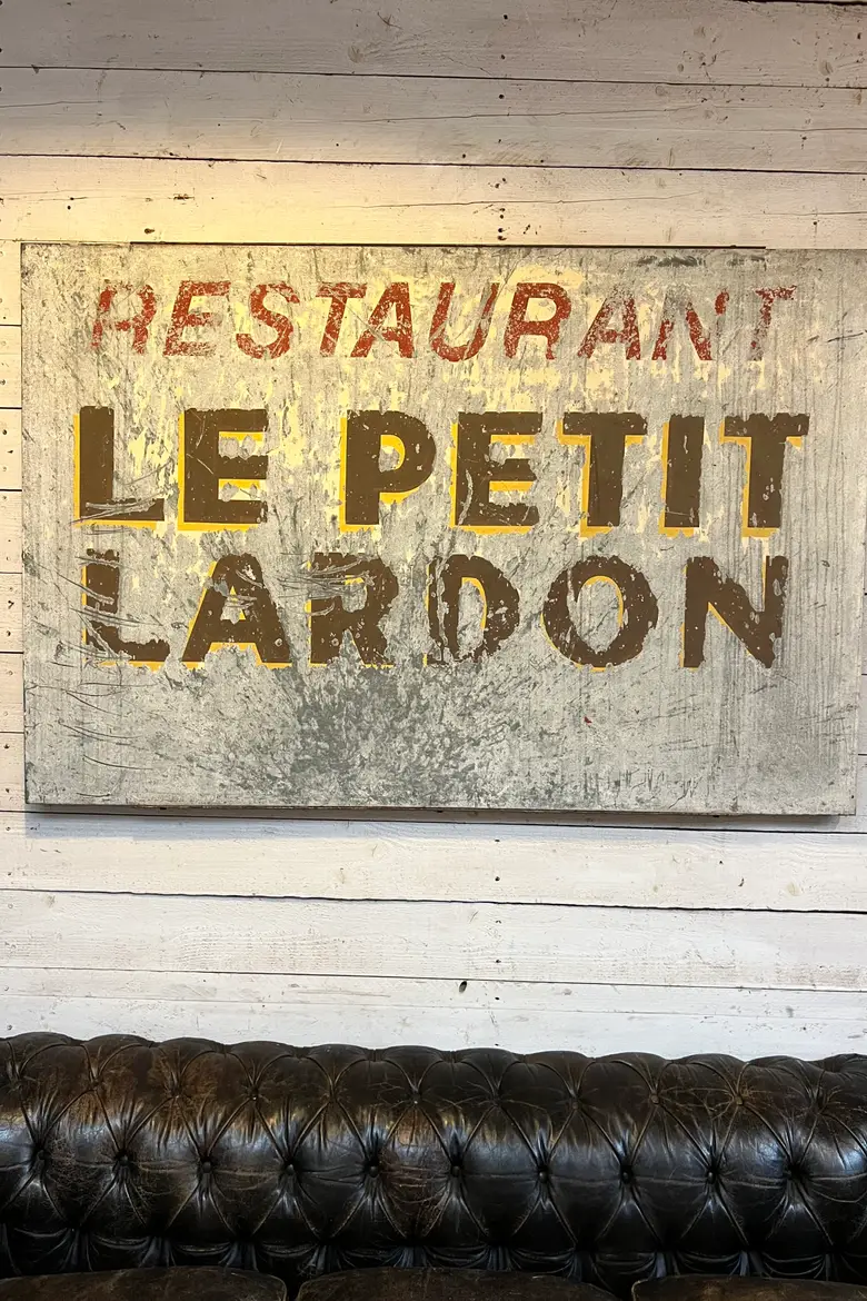 Rare enseigne de restaurant en métal Début XXème