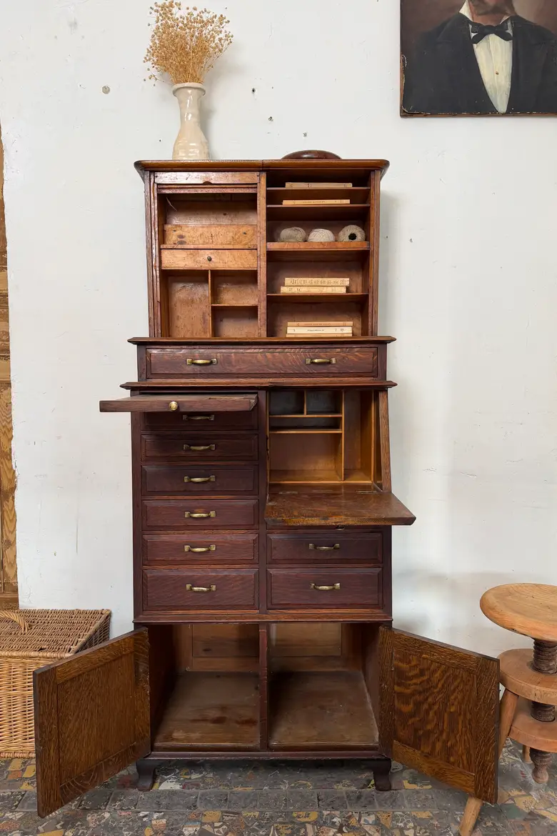 Rare meuble de dentiste américain – Début XXe siècle
