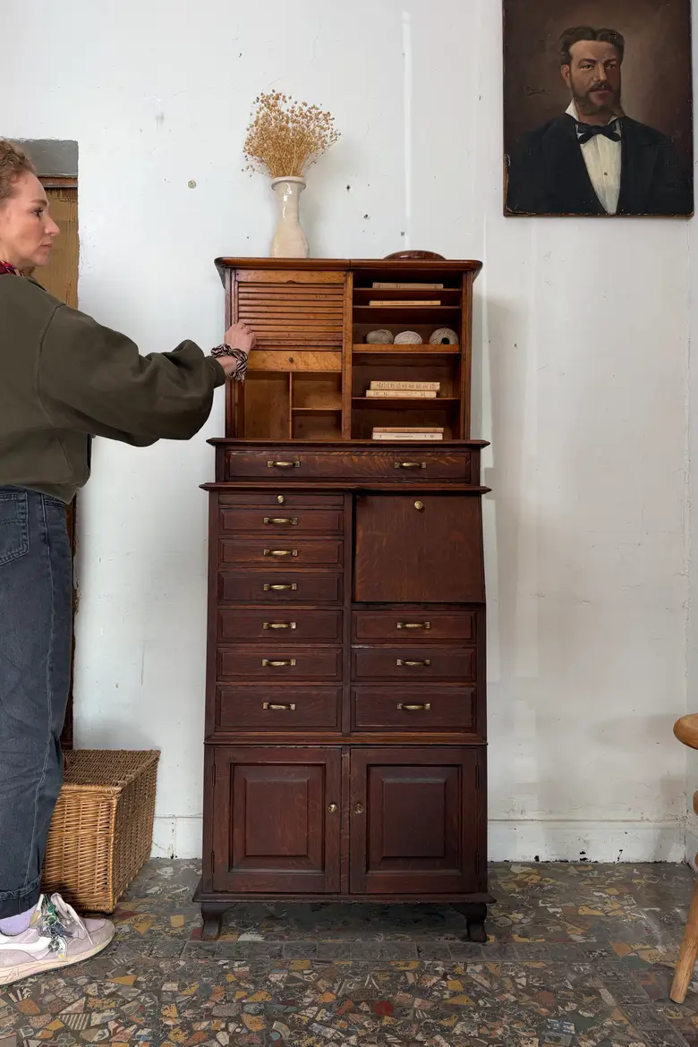 Rare meuble de dentiste américain – Début XXe siècle
