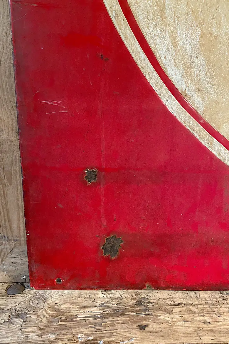 Rare plaque d’aviation double face Années 30