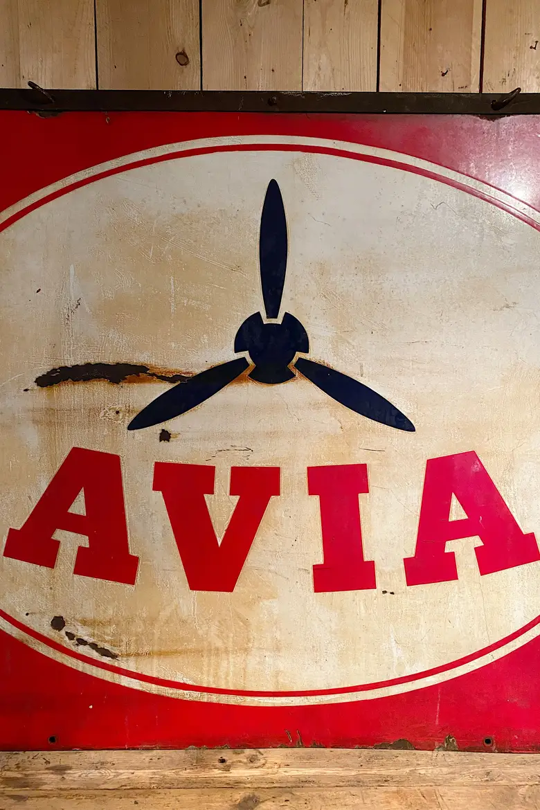 Rare plaque d’aviation double face  Années 30