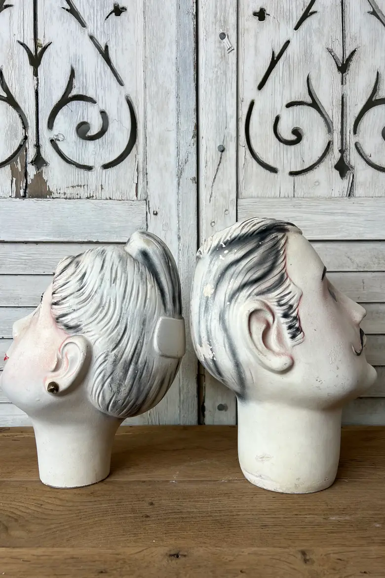 Rares têtes de mannequins années 70