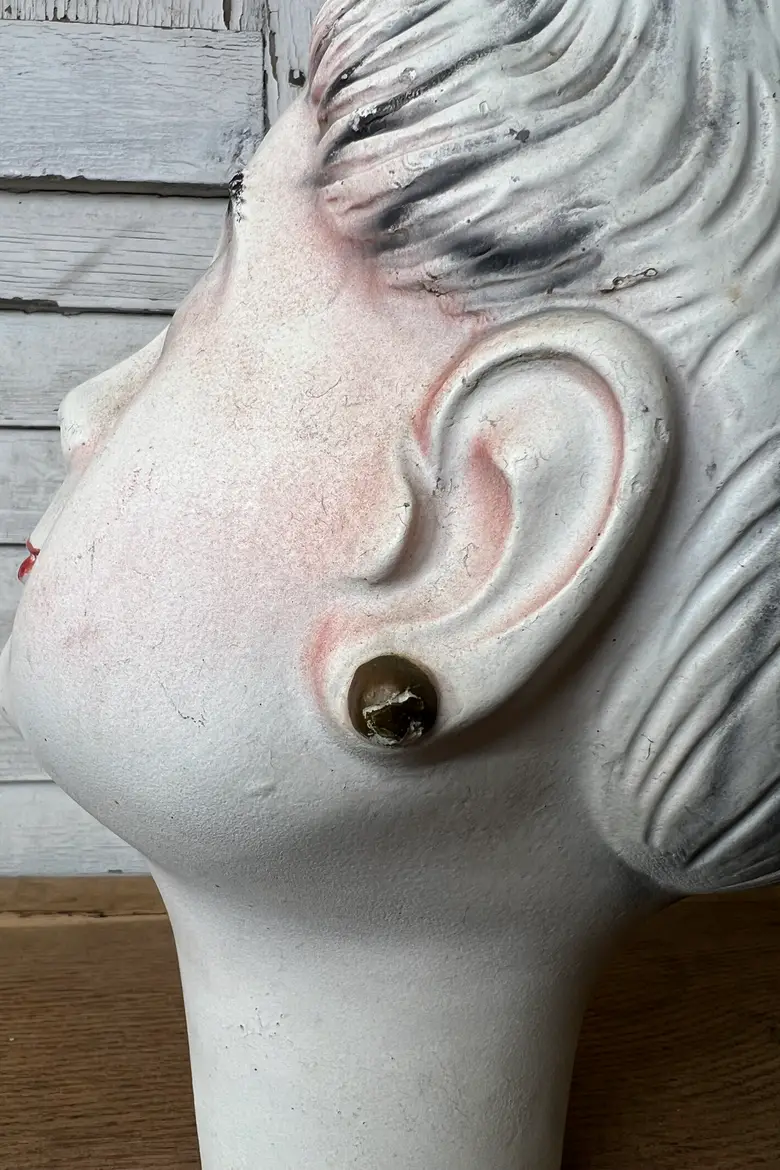 Rares têtes de mannequins années 70