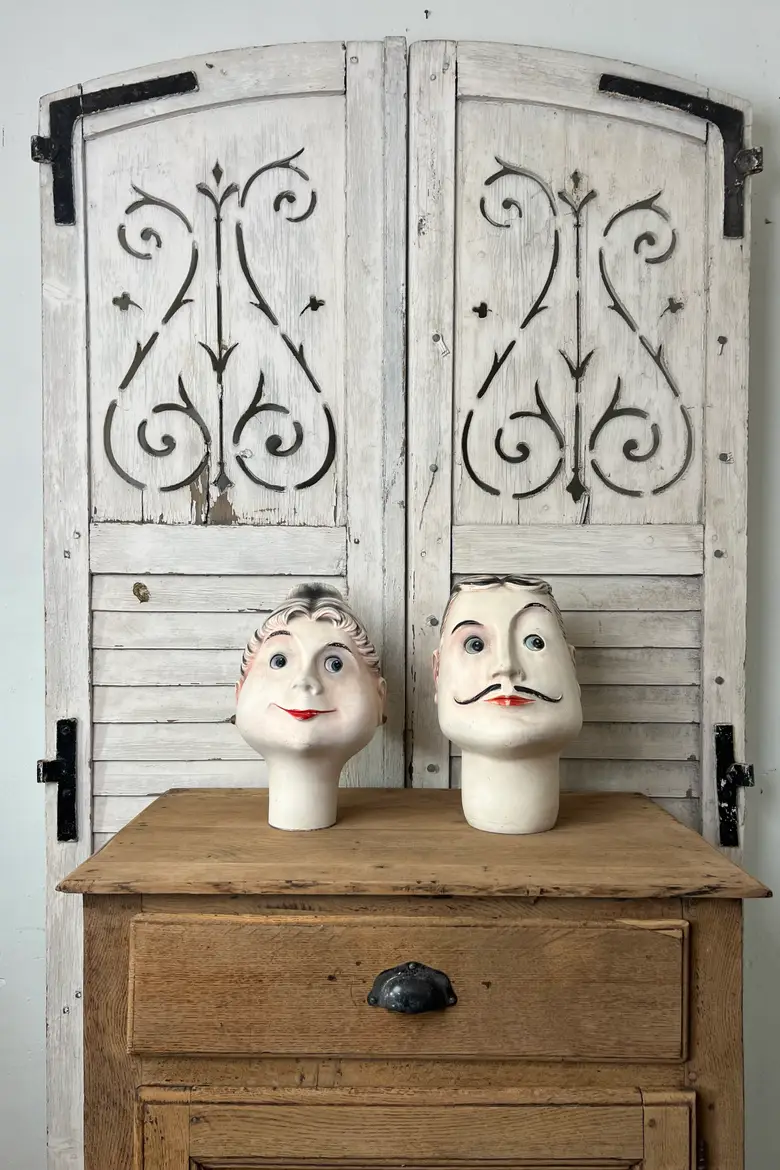 Rares têtes de mannequins années 70