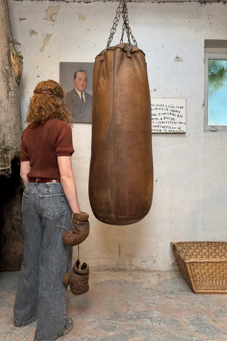 Sac de frappe vintage en cuir