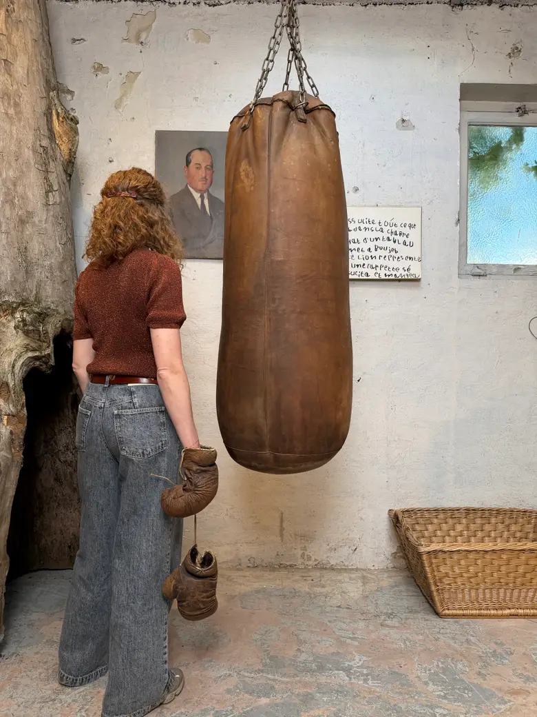 Sac de frappe vintage en cuir