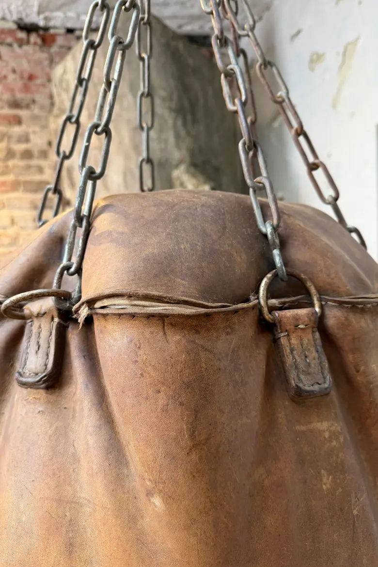 Sac de frappe vintage en cuir