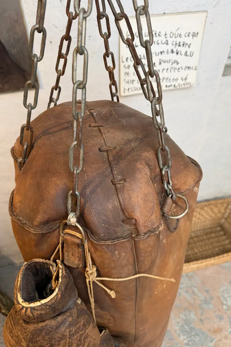 Sac de frappe vintage en cuir