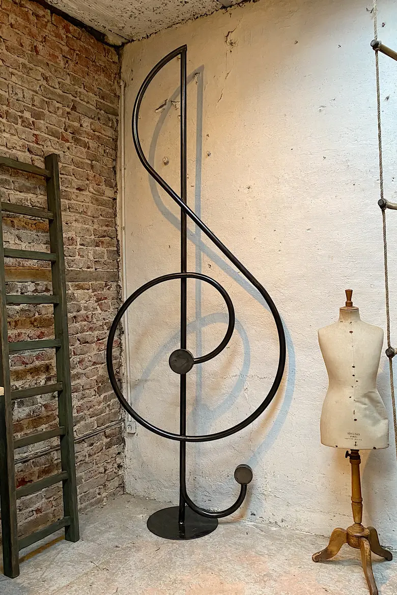 Sculpture en métal Années 50