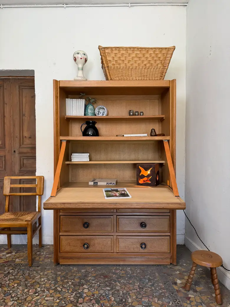 Secrétaire en chêne Guillerme et Chambron – Votre Maison — Secrétaire en chêne Guillerme et Chambron – Votre Maison