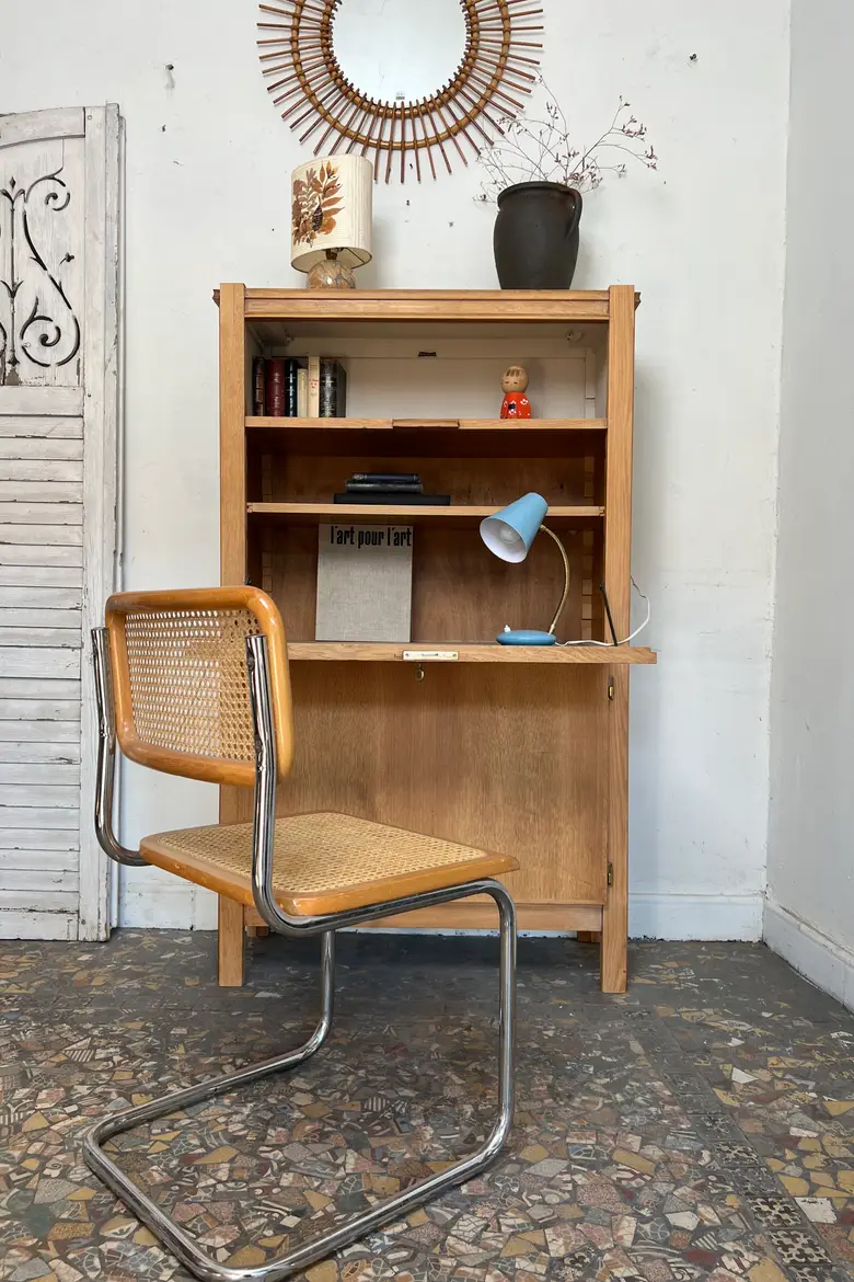 Secrétaire vintage en chêne