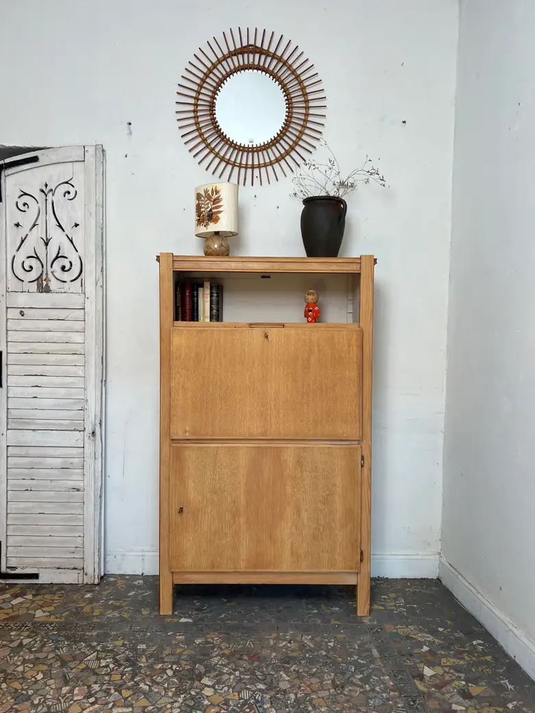 Secrétaire vintage en chêne