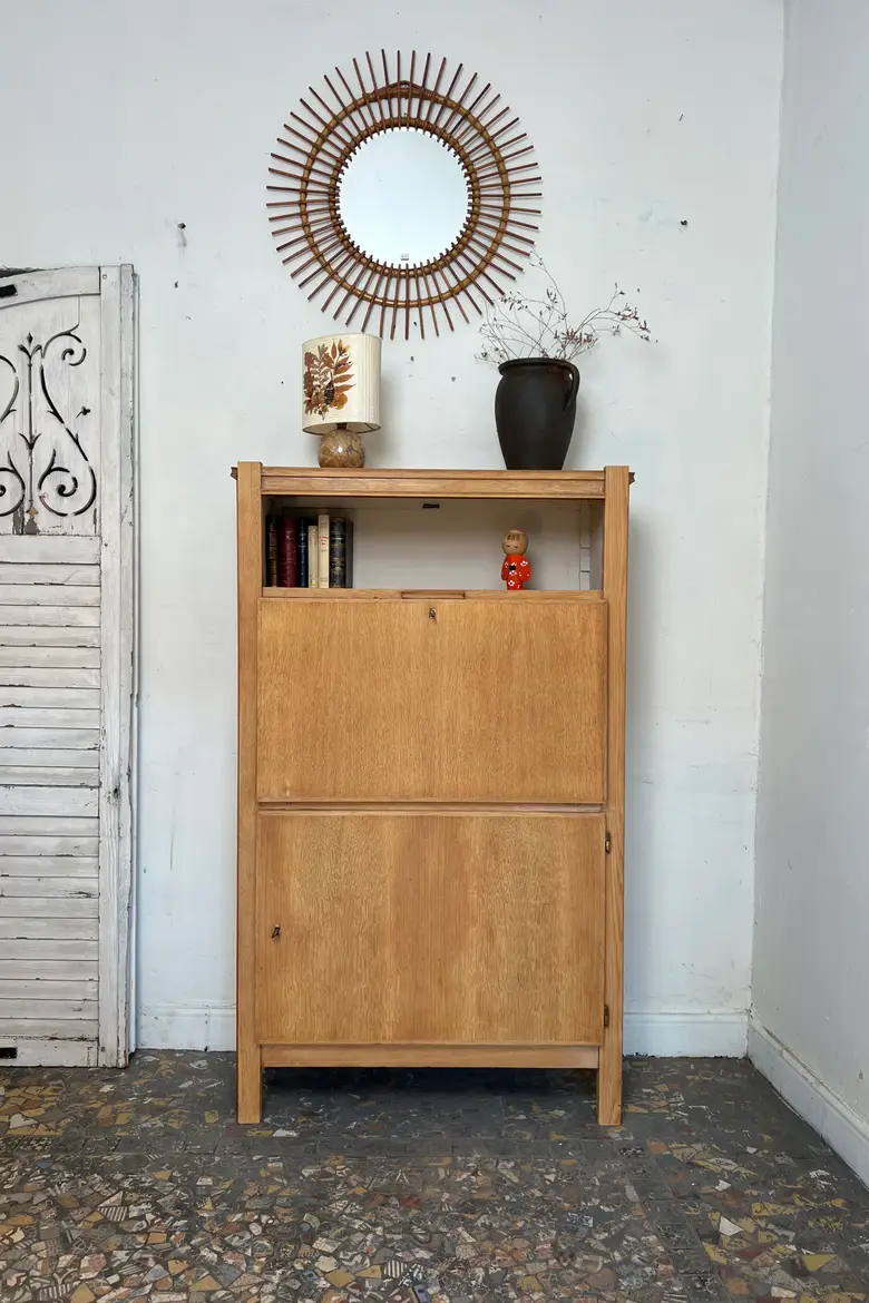 Secrétaire vintage en chêne