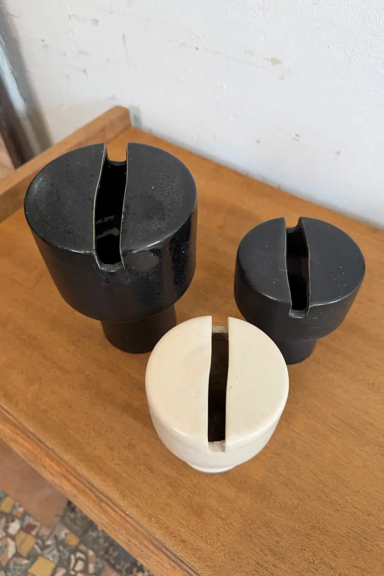 Série de 3 vases vintage Mobach