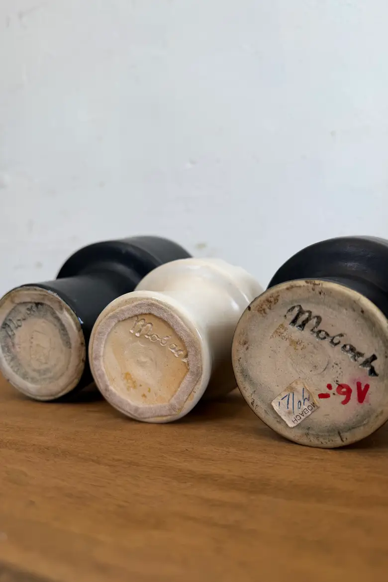 Série de 3 vases vintage Mobach