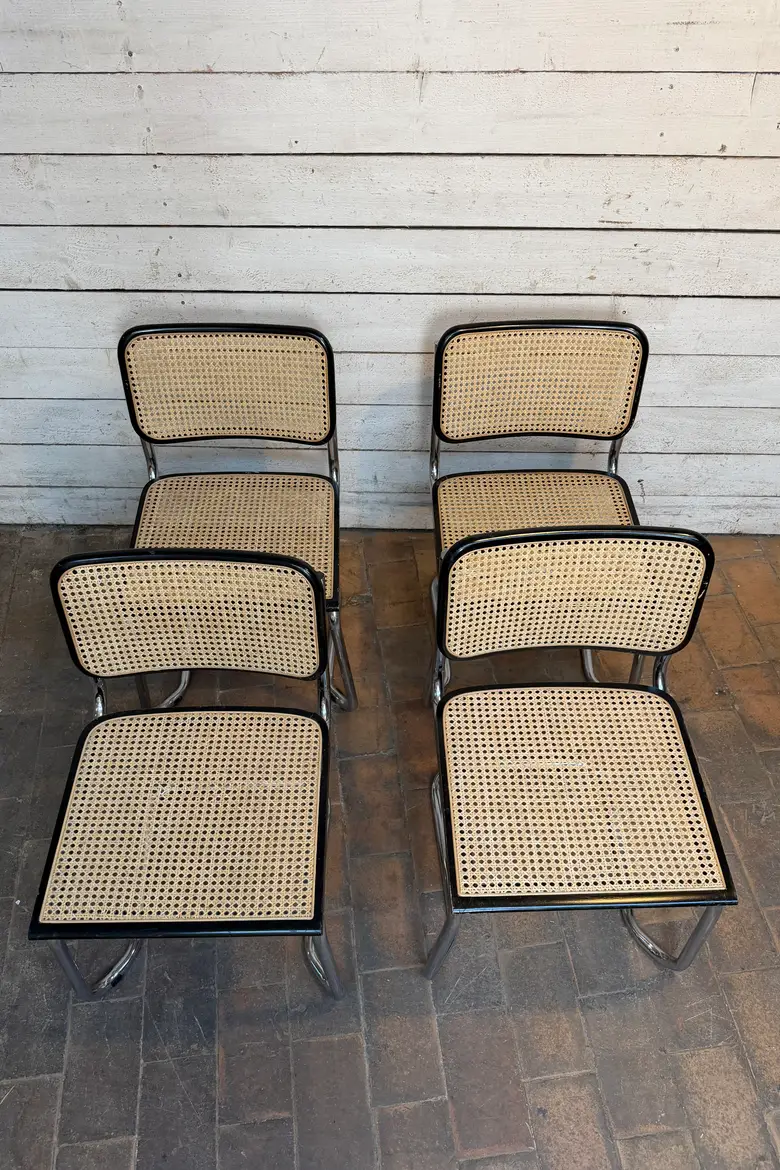 Série de 4 chaises de style Breuer – années 70