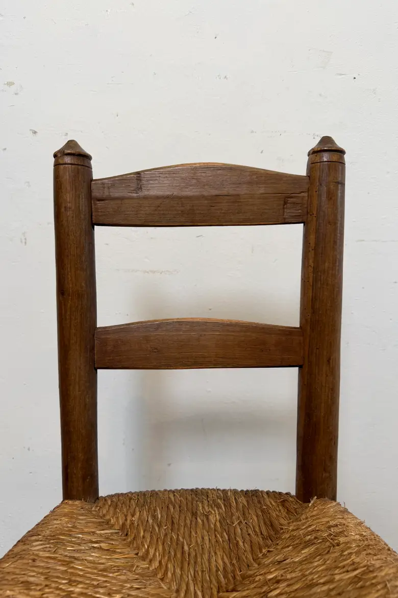 Série de 4 chaises paillées