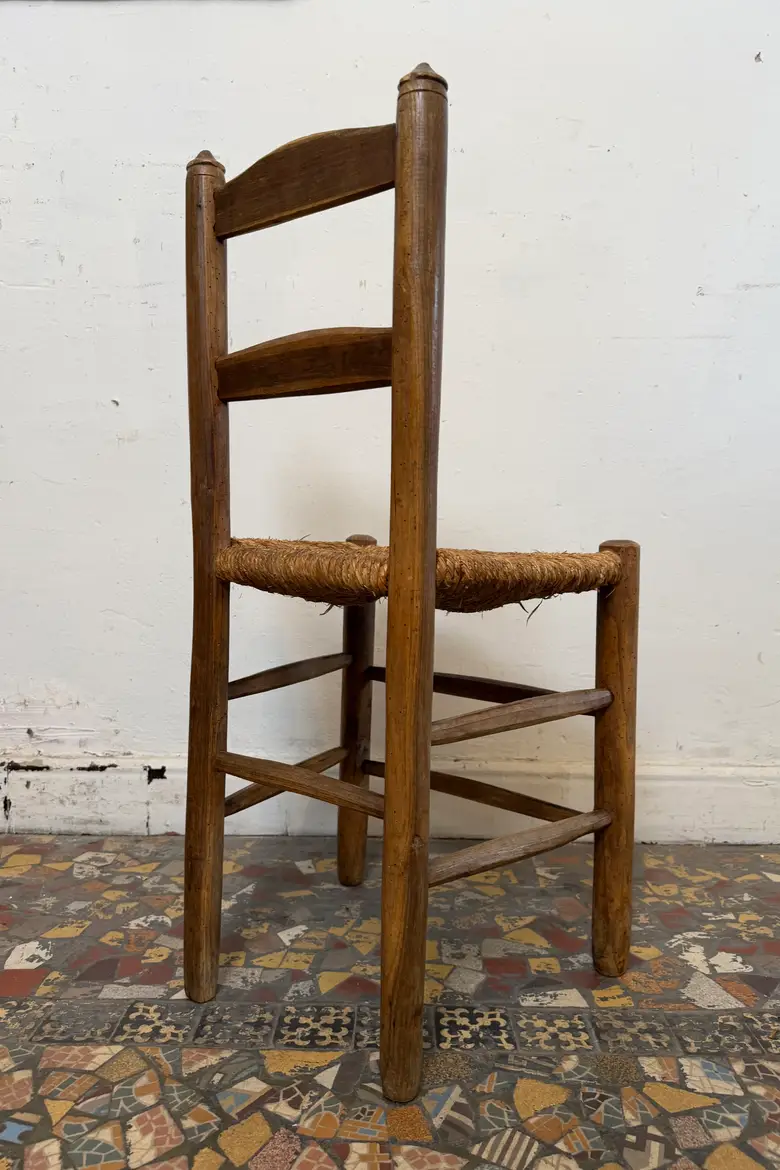 Série de 4 chaises paillées