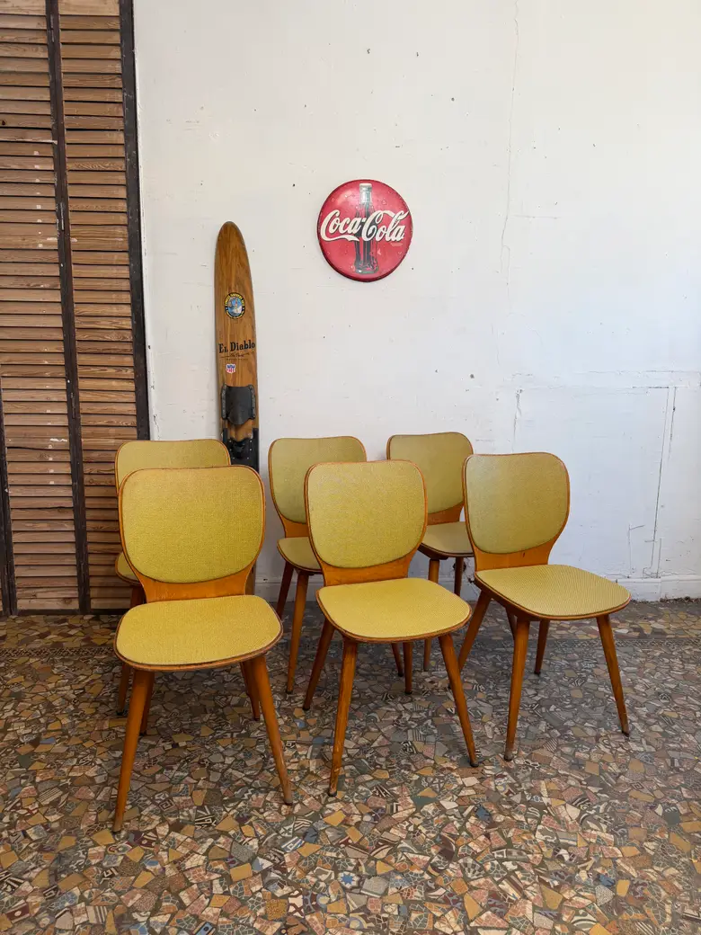 Série de 6 chaises bistrot Baumann