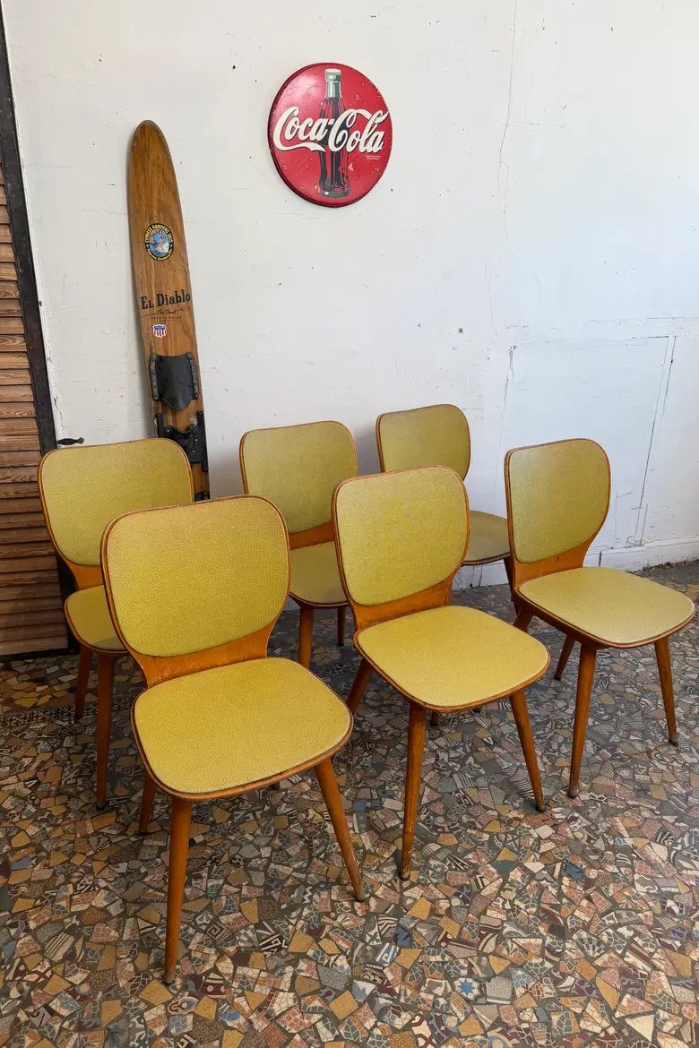 Série de 6 chaises bistrot Baumann