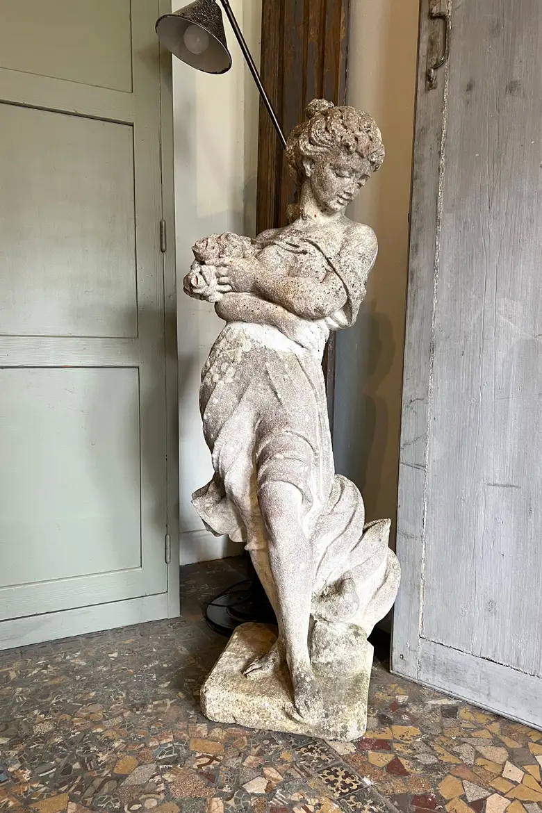 Statue de jardin en pierre Début XXème