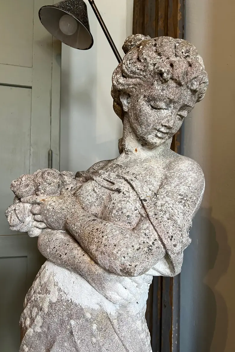 Statue de jardin en pierre Début XXème