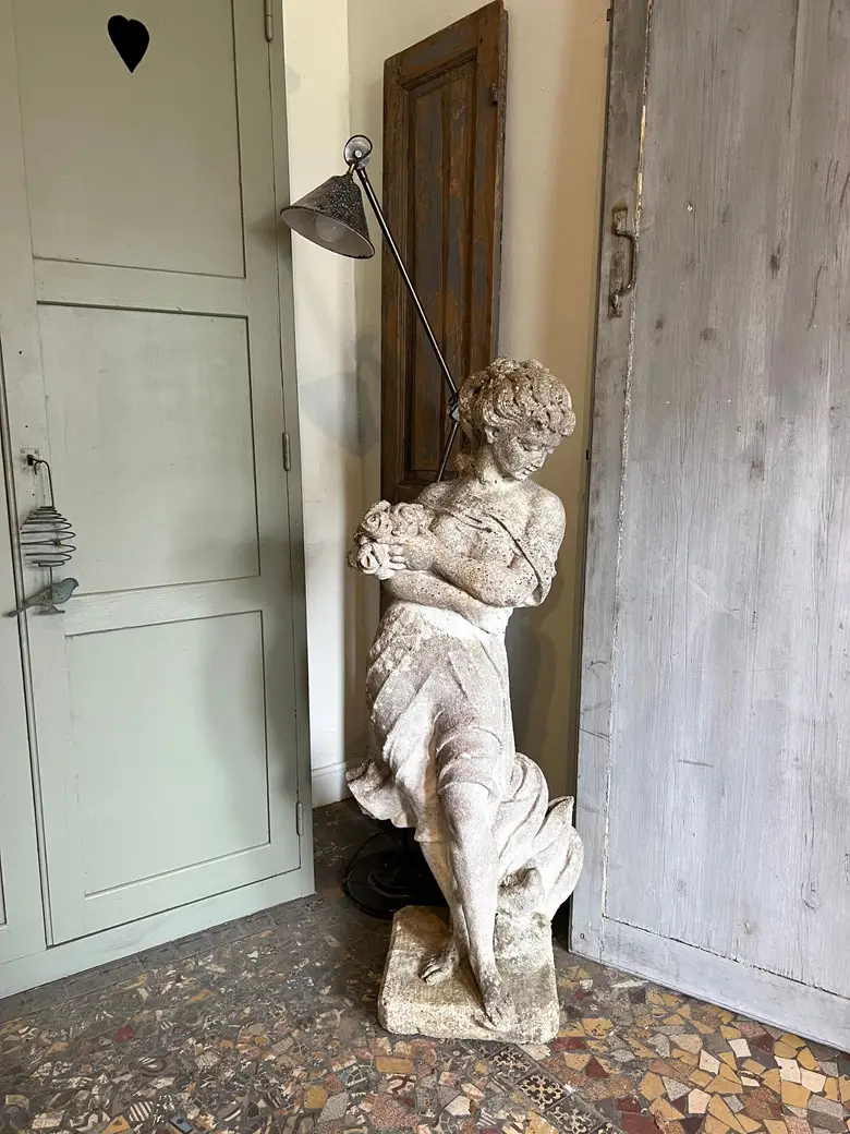 Statue de jardin en pierre Début XXème