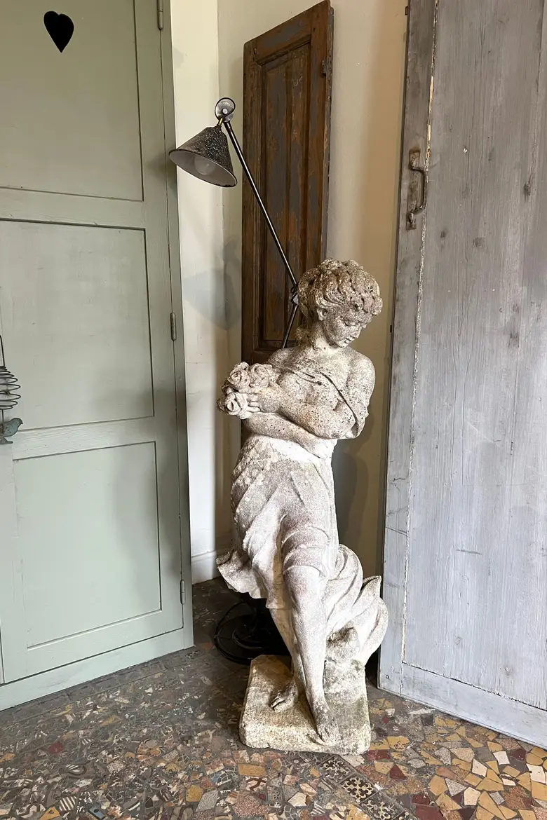 Statue de jardin en pierre Début XXème