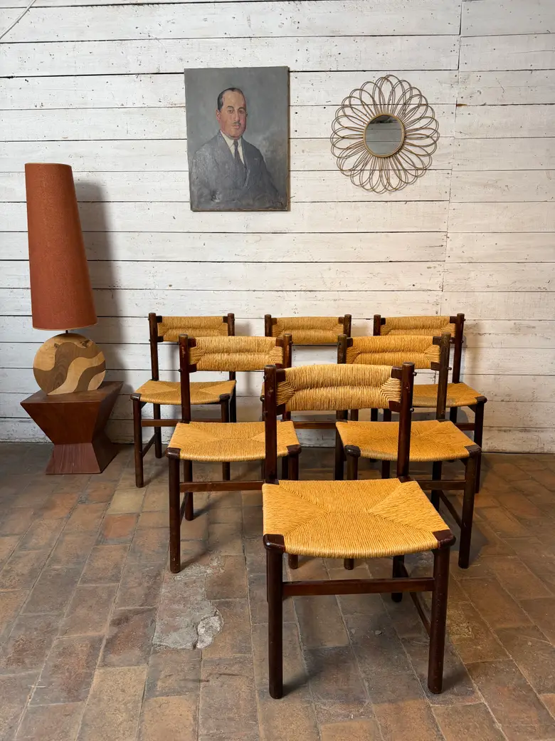 Suite de 6 chaises année 50