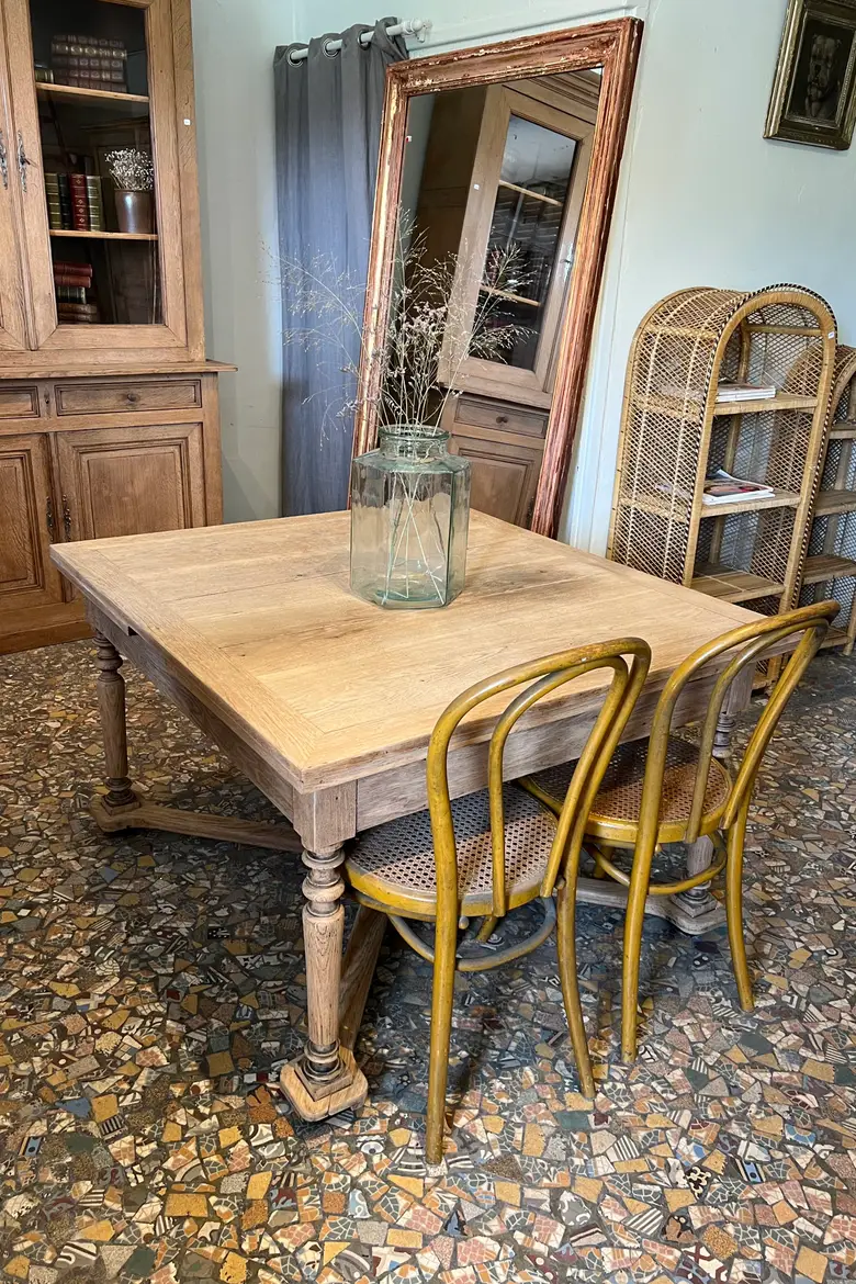 Table à rallonges en chêne Début XXème