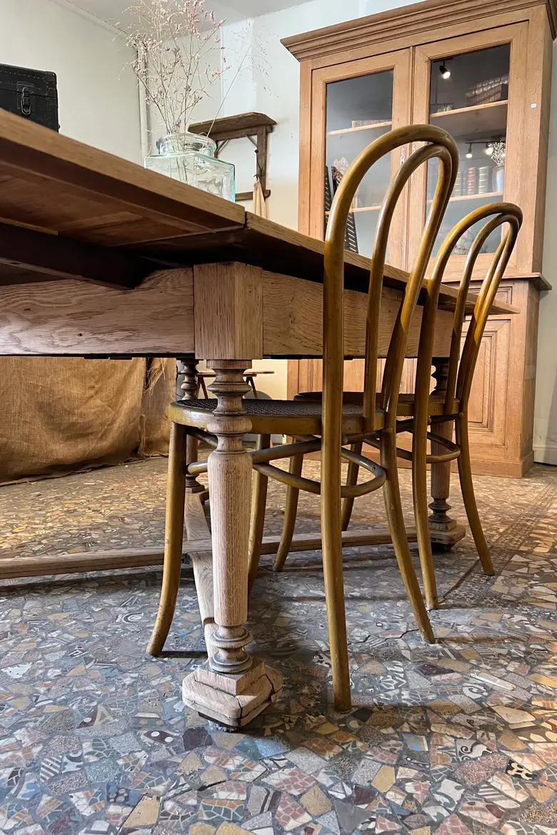 Table à rallonges en chêne Début XXème