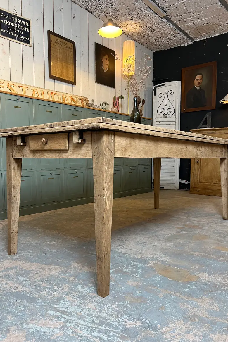 Table à rallonges en chêne