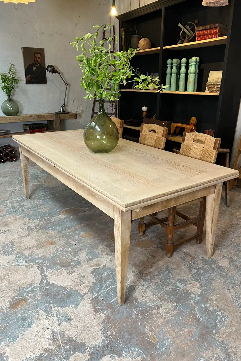 Table à rallonges en frêne