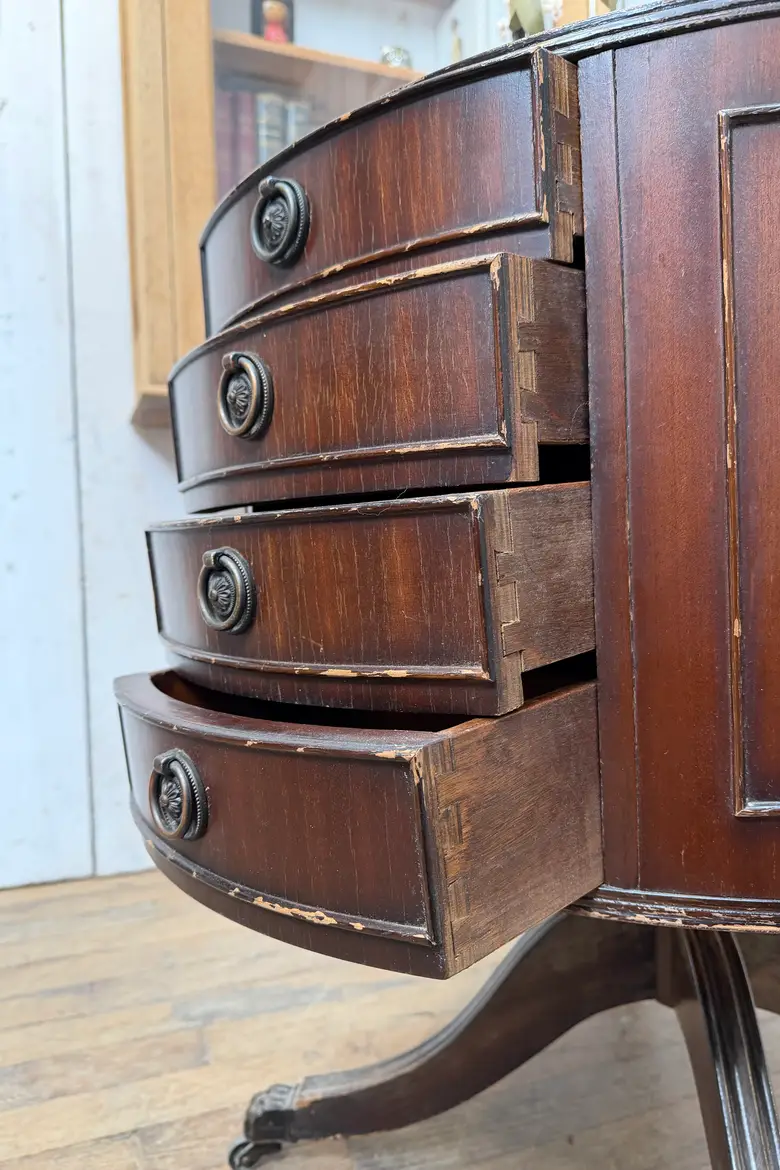Table bar & bibliothèque tournante – fin XIXe / début XXe