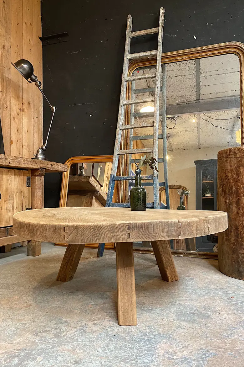 Table basse brutaliste Années 60