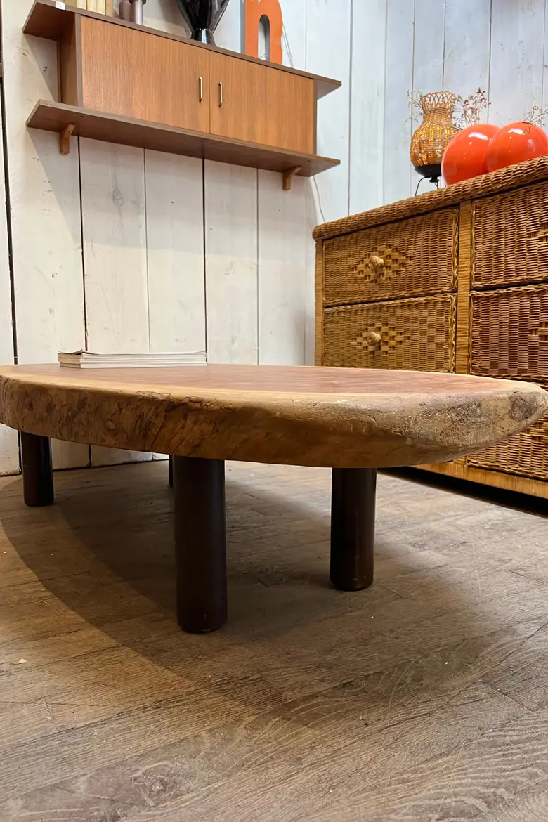 Table basse brutaliste Années 70