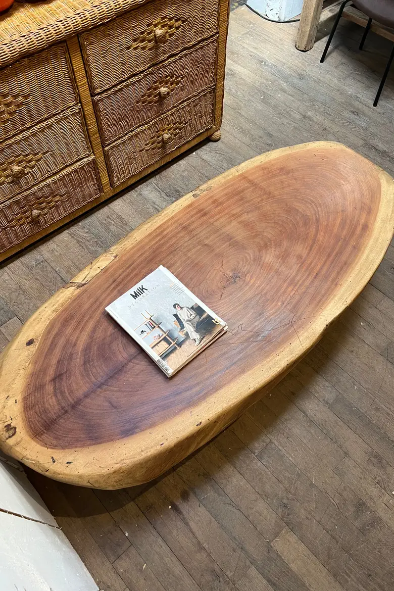 Table basse brutaliste Années 70