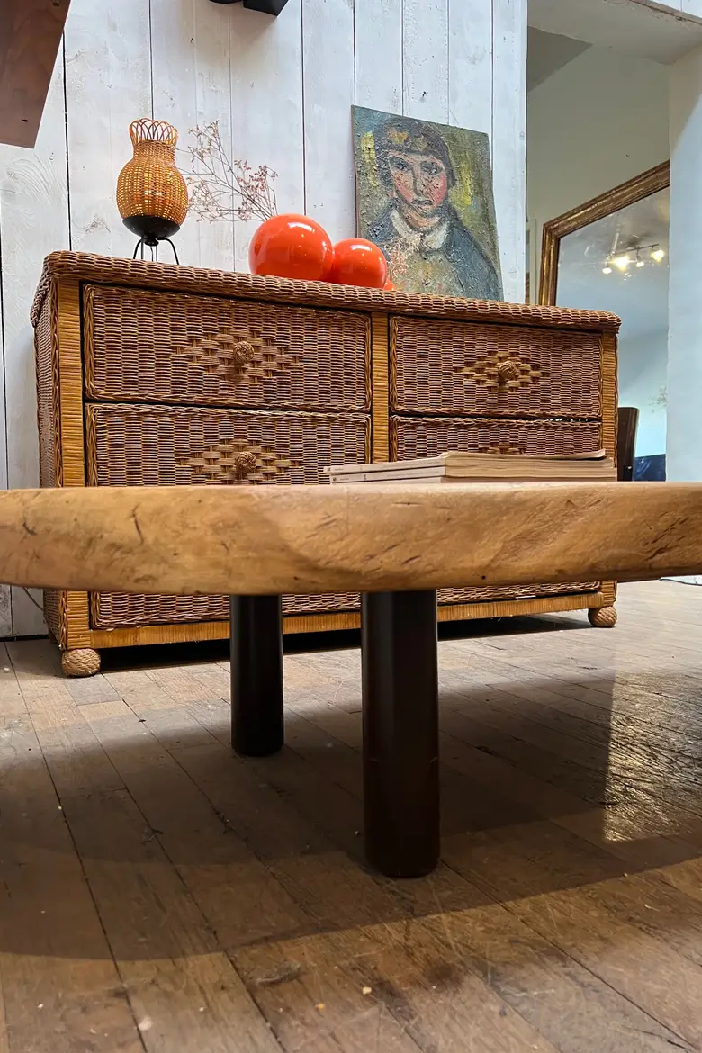 Table basse brutaliste Années 70