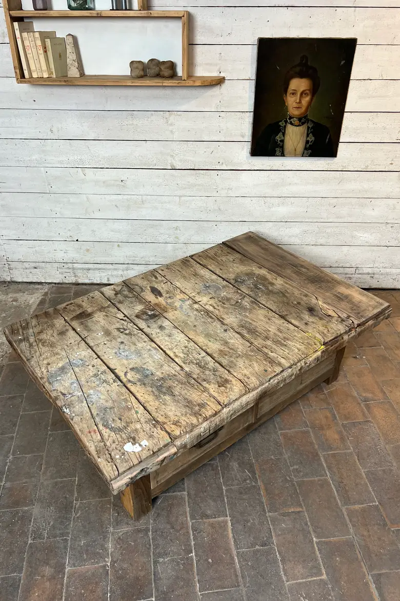 Table basse d’atelier