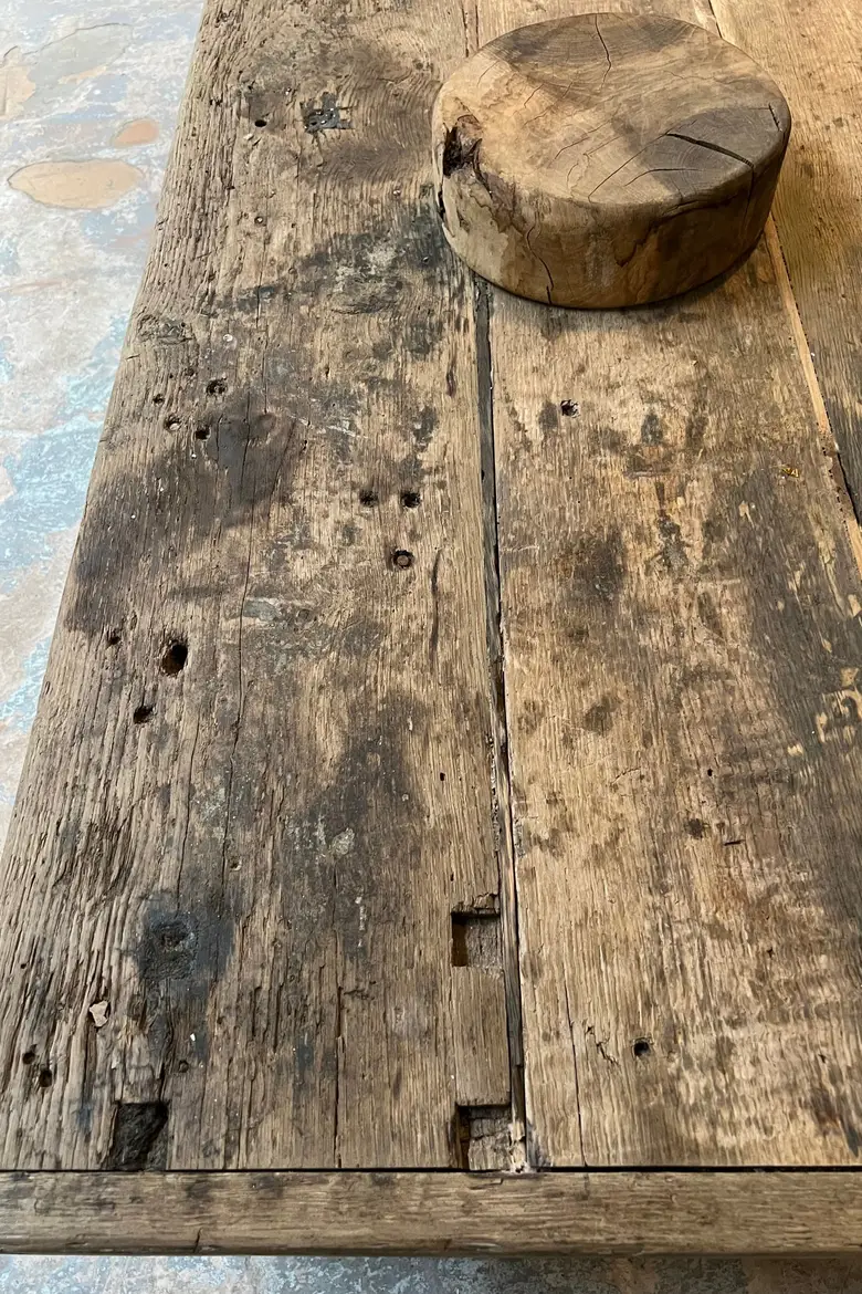 Table basse en chêne 1920