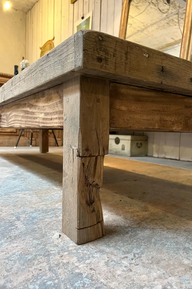 Table basse en chêne 1920
