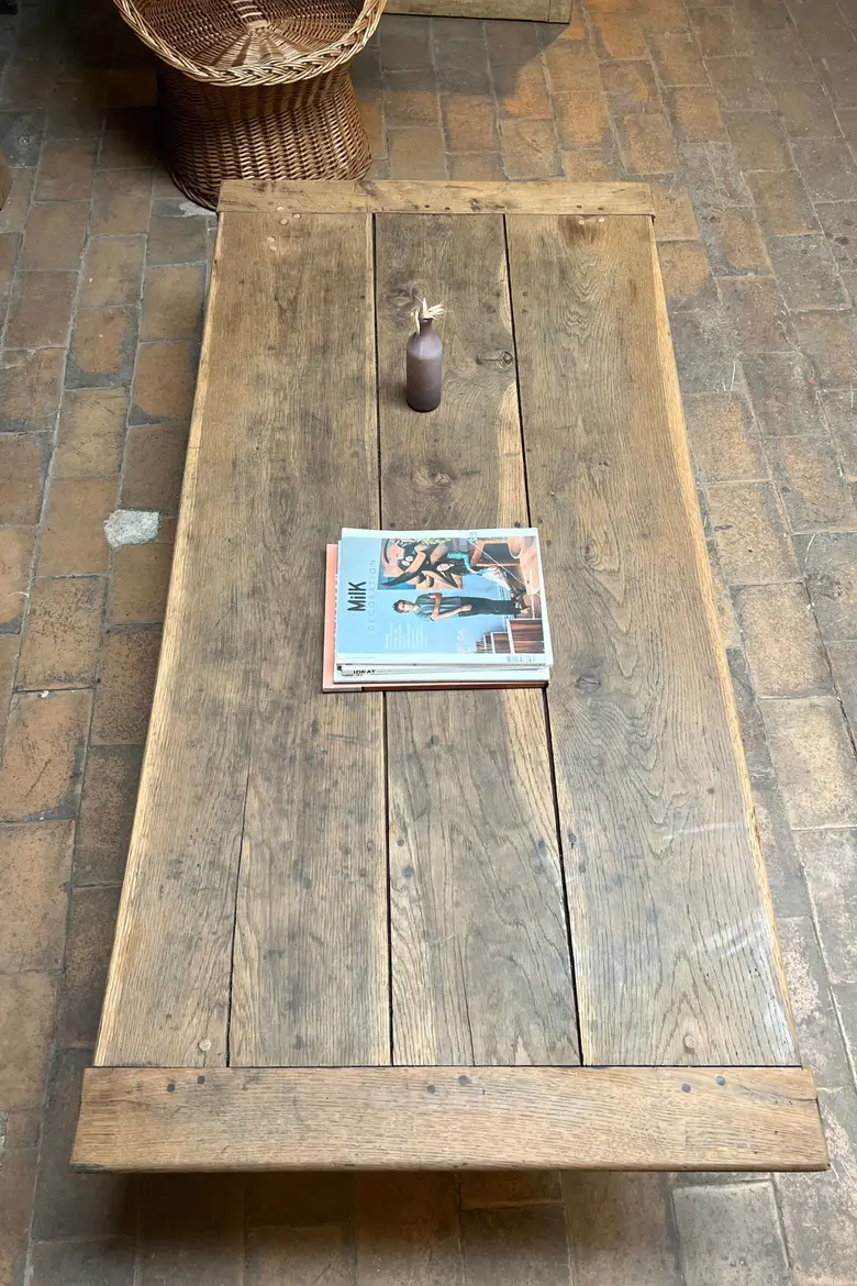 Table basse en chêne Début XXème