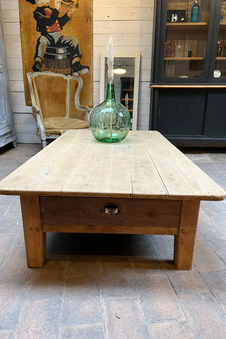 Table basse en chêne Début XXème