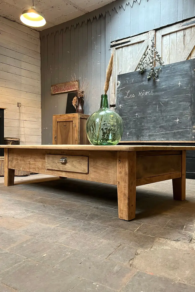 Table basse en chêne Début XXème