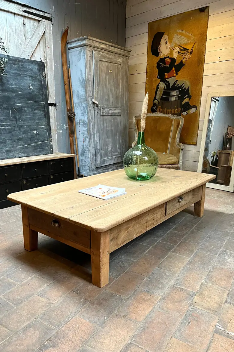 Table basse en chêne Début XXème
