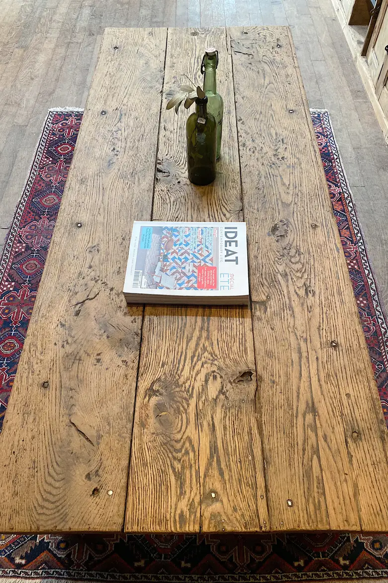 Table basse en chêne Début XXème