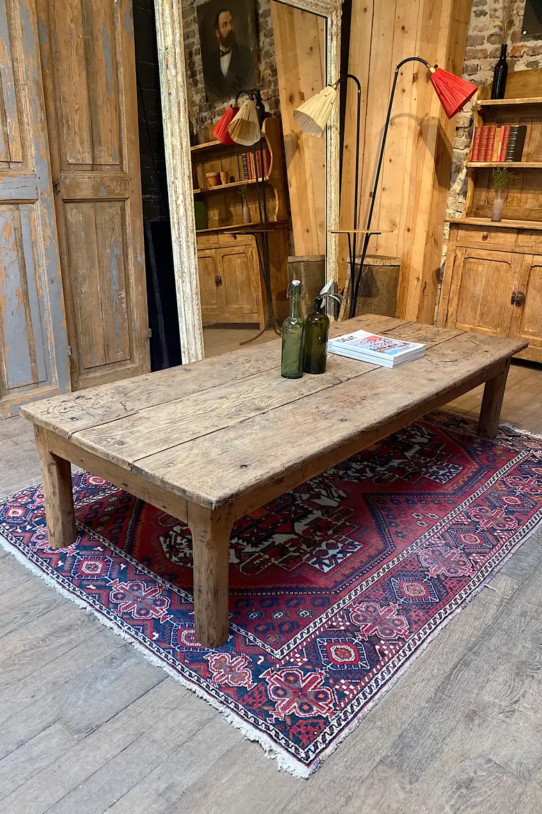 Table basse en chêne Début XXème