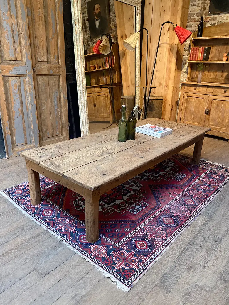 Table basse en chêne Début XXème