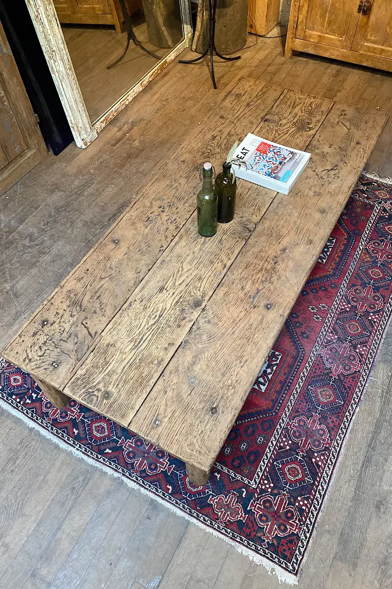 Table basse en chêne Début XXème